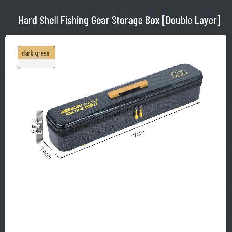 Brangdy Hard Shell Portable Fishing Tackle Box 77cm