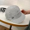 Korean Strip Baseball Cap Classic Newsboy Hats Ins Striped Peaked Caps  Women