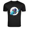 Astronaut Riding Futuristic Space Bike Graphic T-Shirt