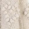Handmade Chunky Cable Knit Wool Sweater - Heart Pattern Loose Fit
