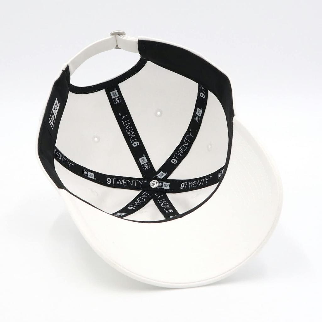 New Era 9TWENTY Long Visor Size 920LV BASIC 25J Cap, White, S/M, NONWAS, White, Black,
