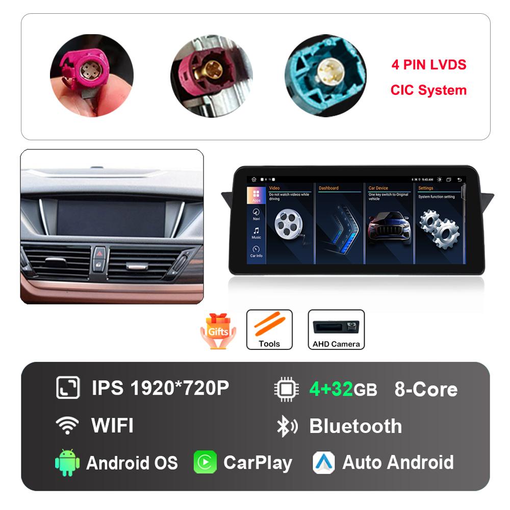 12.3 Inch for BMW X1 E84 2009 -2015 CIC System DSP Stereo GPS HD Touch Screen Android Car Radio Multimedia Player GPS 4G WiFi
