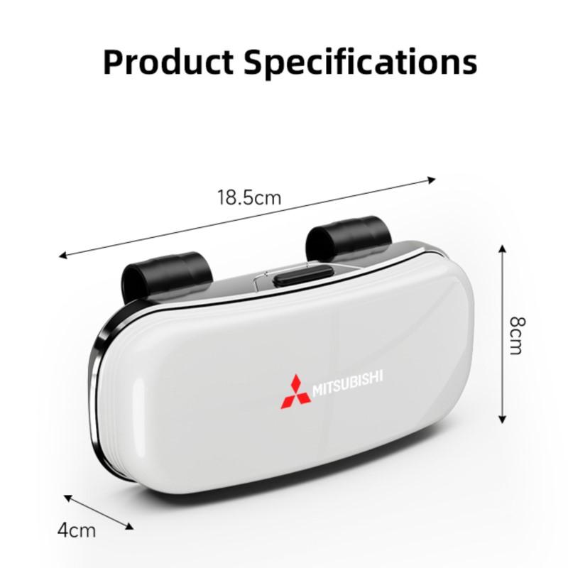 Car Sun Visor Sunglasses Case Glasses Holder For Mitsubishi Lancer Ralliart ASX Mirage Pajero Xpander Attrage L200 Eclipse Cross
