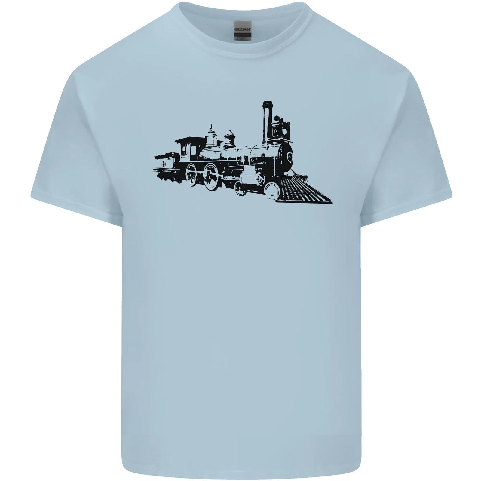 Trains Locomotive Steam Engine Trainspotting Kids T-Shirt Childrens L