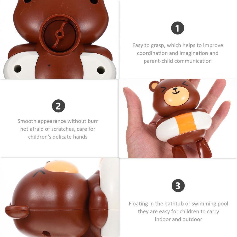 4 Stück Baby Badespielzeug Aufziehbär Braun Kleinkind Wasserspielzeug