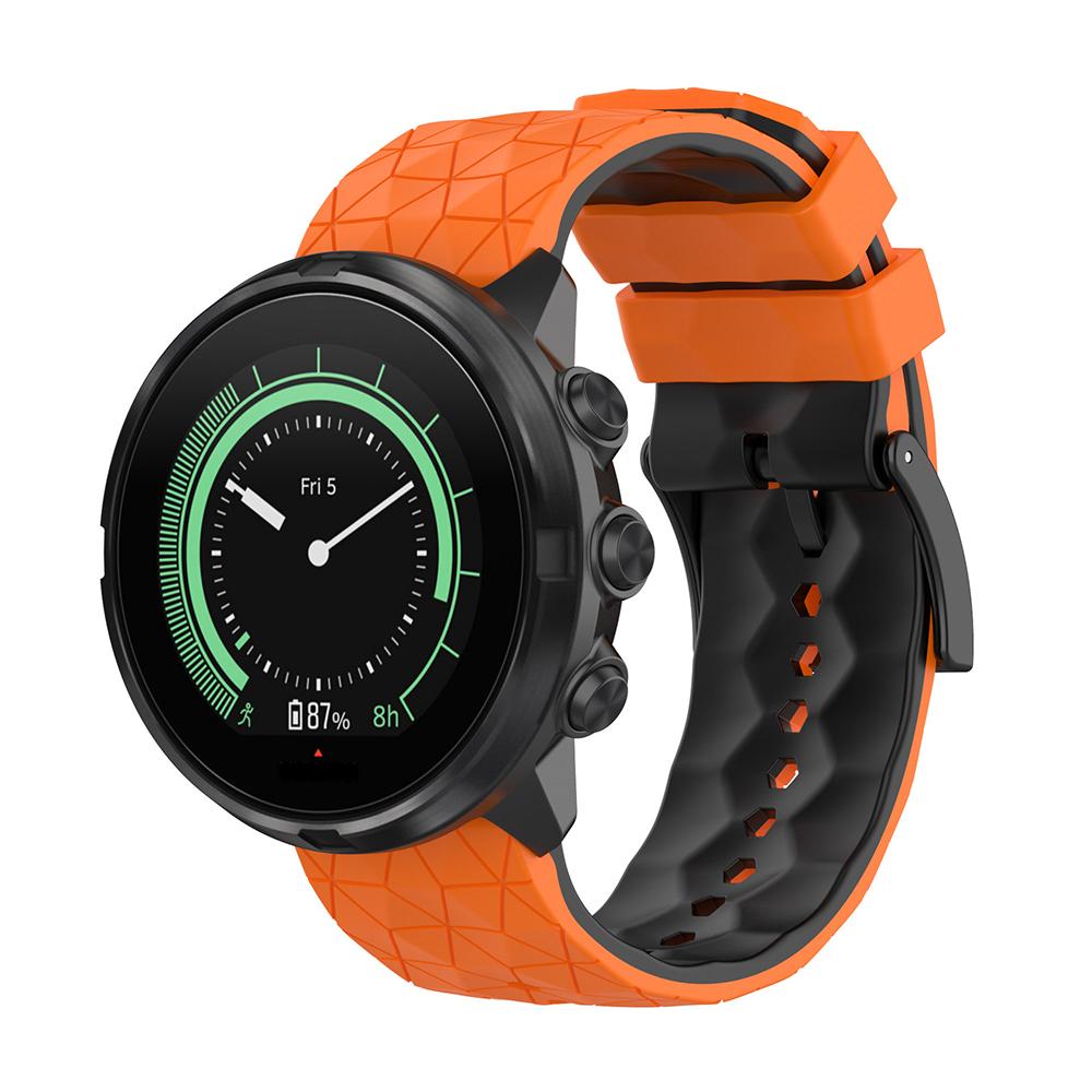 Watchband Two-color Silicone Strap For Suunto 7 9 Baro D5 Football Pattern Band for Suunto Spartan Sport Wrist HR Bracelet