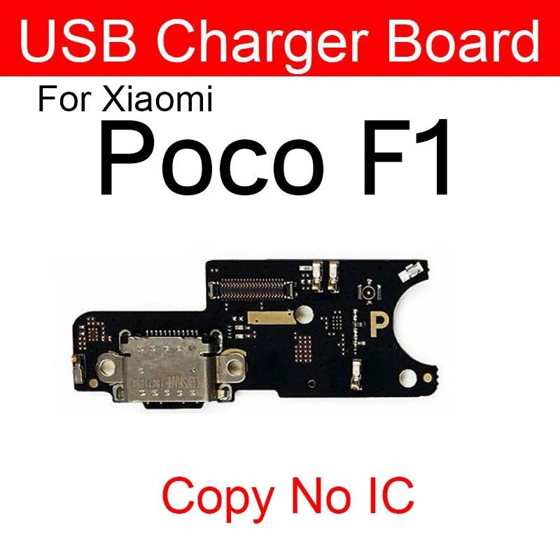 USB Chargng Dock Port Connector Board Flex Cable With Microphone For Xiaomi Mi Poco F1 F2 Pro Poco X3 X2 C3 Mi Play Repair Parts