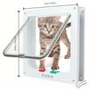 1 Pcs Dog Cat Flap Door Pet Gate Security Flap Door For Animals Plastic Small Dog Gate Cat Flap Pet Door Gate