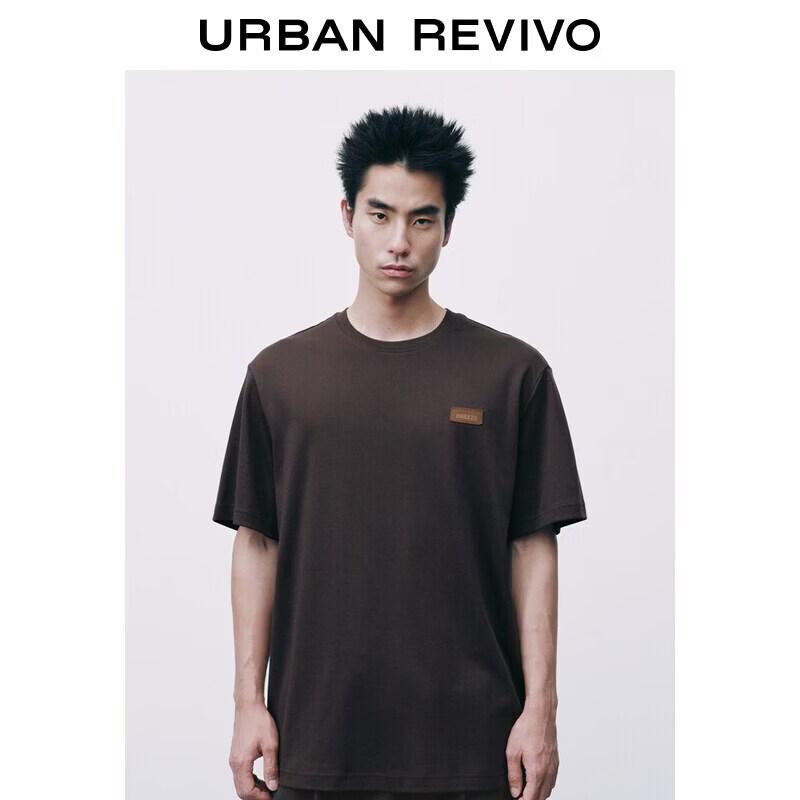 UR Men's Letter Embroidery Short Sleeve T-Shirt