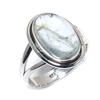 Natural Aquamarine Gemstone Handmade 925 Solid Sterling Silver Ring Size 10 K9u19
