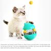 Cat Toy for Indoor Cats Wobble Treat Dispenser Ball Teasing Cat Stick Swaying and Wobbling Leaking Food Ball