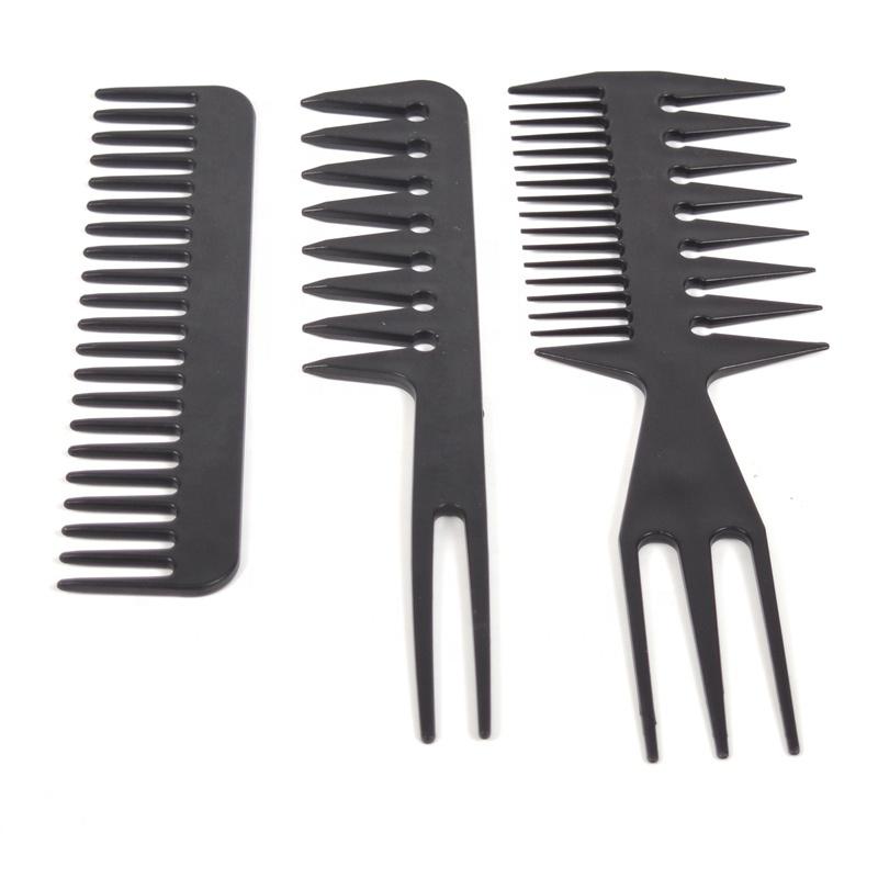 10pcs Set Salon Hair Styling Tools Hairdressing Plastic Hair Brush Combs Set