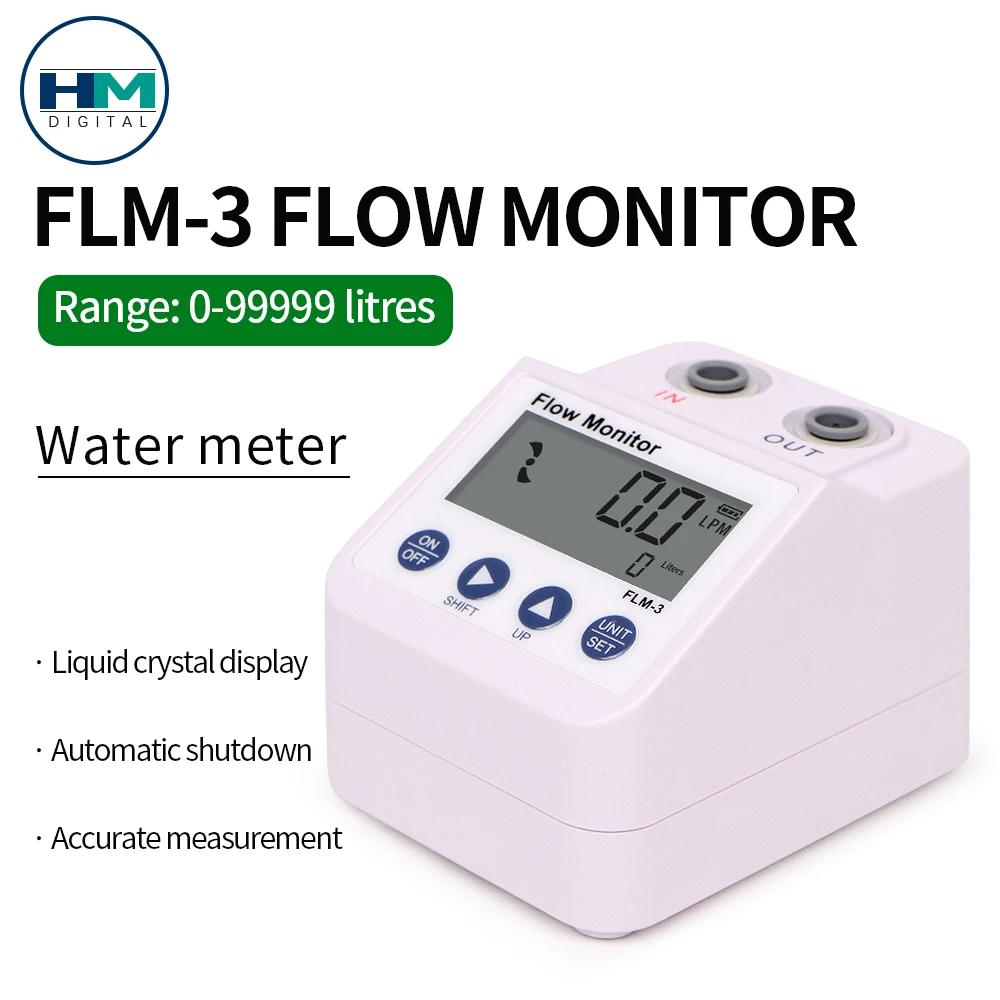 

HM FLM-3 Flow Meter Electronic Alarm Water Purifier Flow Monitor Digital Filter Water Flow Meter Real Time Monitoring білий