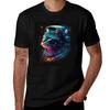 Astronaut Cat In Space Tshirt Plus Size Solid Color Tshirt