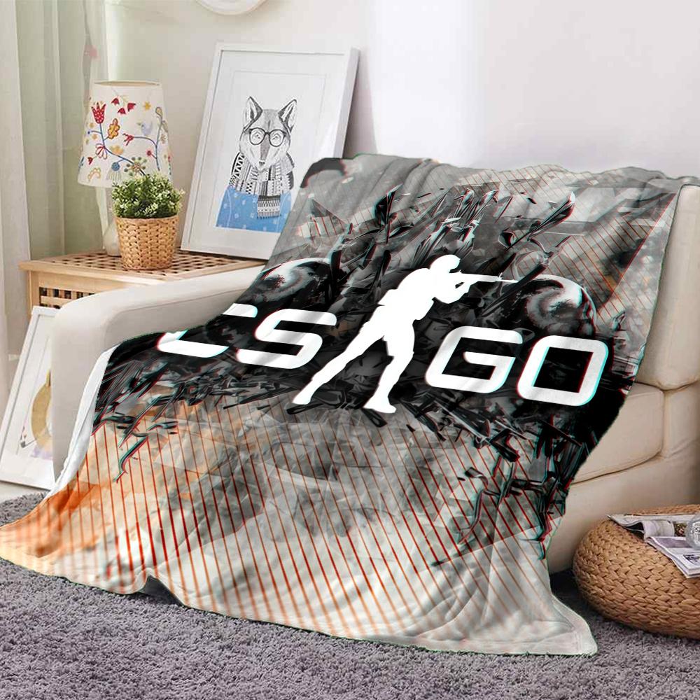 Counter-Strike Flannel Blanket, High quality Comfortable for All Seasons, Home Decor, Warmth and Comfort