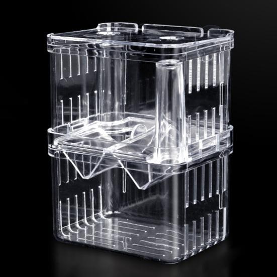 Dvouvrstvá průhledná nádrž pro chov ryb Všestranný akvarijní izolační box