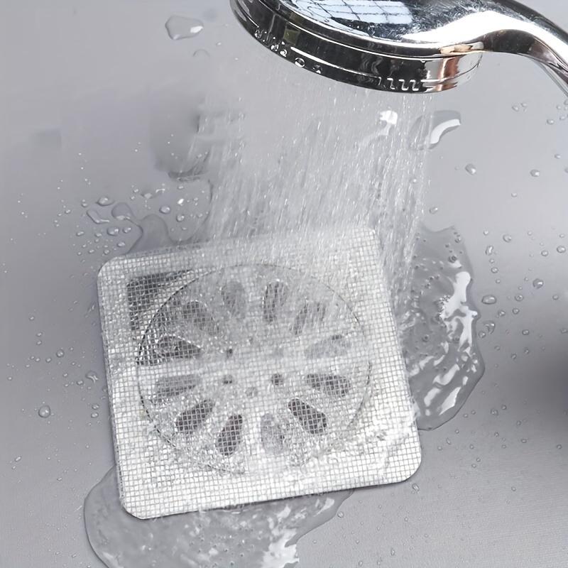 10Pcs Disposable Shower Drain Hair Catcher Mesh Shower Drain Covers Floor Sink Strainer Filter Hair Stopper For Bathroom Kitchen