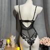 Sexy Underwear Onesie Women's Free Bra French Seduction Sexy Transparent Lace