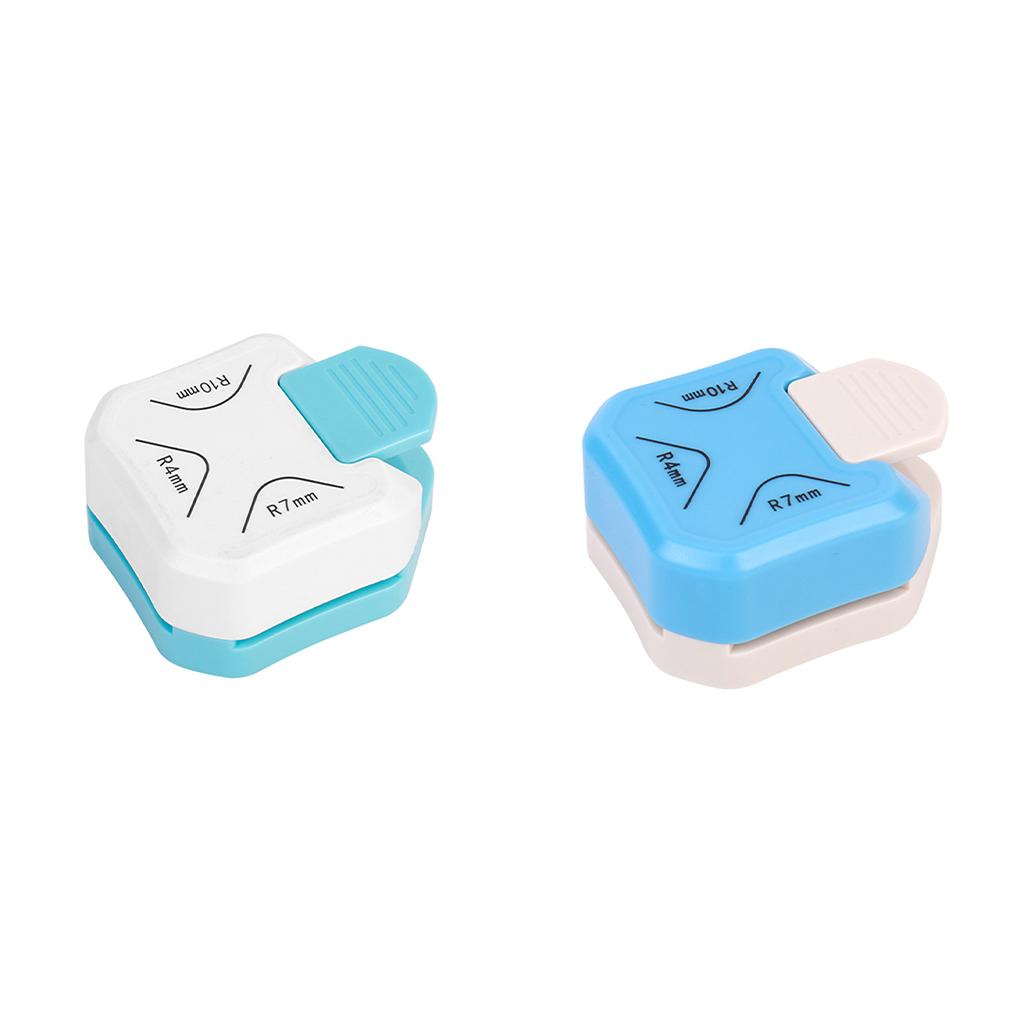 Edelstahl Eckstanzer zum Basteln und Kartenmachen 3 Größen 4/7/10mm Kartenherstellungsmaterial