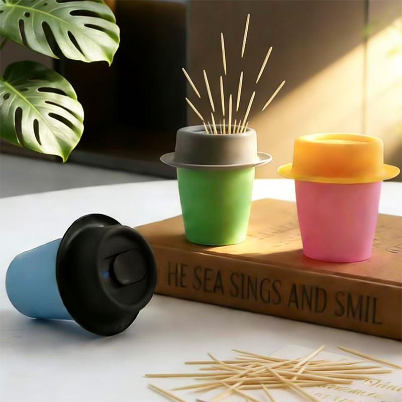Creative Mr. Hat Toothpick Box Gentleman Model Toothpick Holder Home Desktop Decoration Ornament Kitchen Supplies Gift