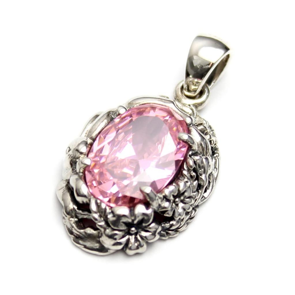 Rabbit, Cherry Blossom, Sterling Silver 925 Pendant Top - Oriental Vibrations
