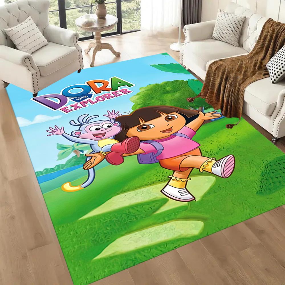 Dora Explorer Area Rug Perfect for Study room Dining Room Dormitory Living Rooms Antislip Carpet Anime Office Decor Birthday/Christmas Gift