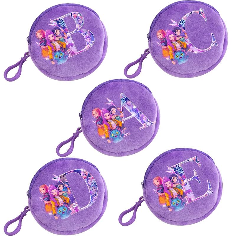 K Pop Demon Hunters Jenter Myntpung Barn Søt Bokstav Tegneserie Trykk Stor Kapasitet Kosmetikkveske Bærbar Håndveske Barn Gaver