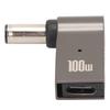 TYPE C Female USB To DC Adapter PD Fast Charging Chip Elbow Design Compact Portable 100W Notebook Power Adapter