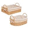 Imitation Rattan Rattan Storage Baskets Vegetable Fruit Desktop Sundries Organizer
