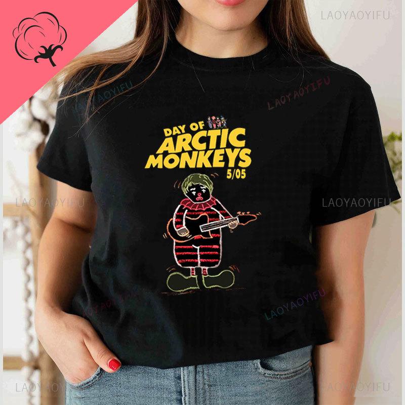 Arctic Monkeys T Shirt Metal Band Rock Music Graphic TShirts Pure Cotton Vintage Fashion Popular Shirt Unisex Women Y2k Clothes