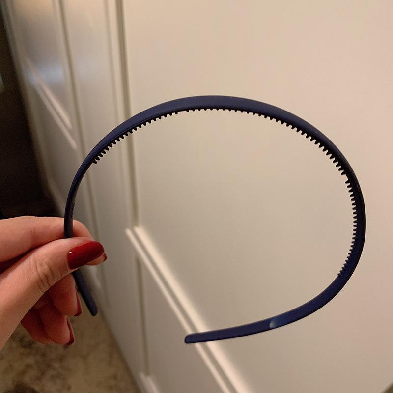 Bandeaux de cheveux tendance pour femmes Lunette Couleur unie colorée Antidérapant Bord fin Serre-tête Cerceau pour cheveux Filles Bandeau Accessoires pour cheveux