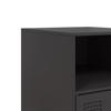 Nightstand Black 34.5 X 39 X 62 Cm Steel