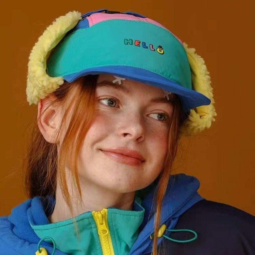 Vindtett Vinter Bomberlue Ørebeskyttelse Vinter Skilue Casual Spisslue Utendørs