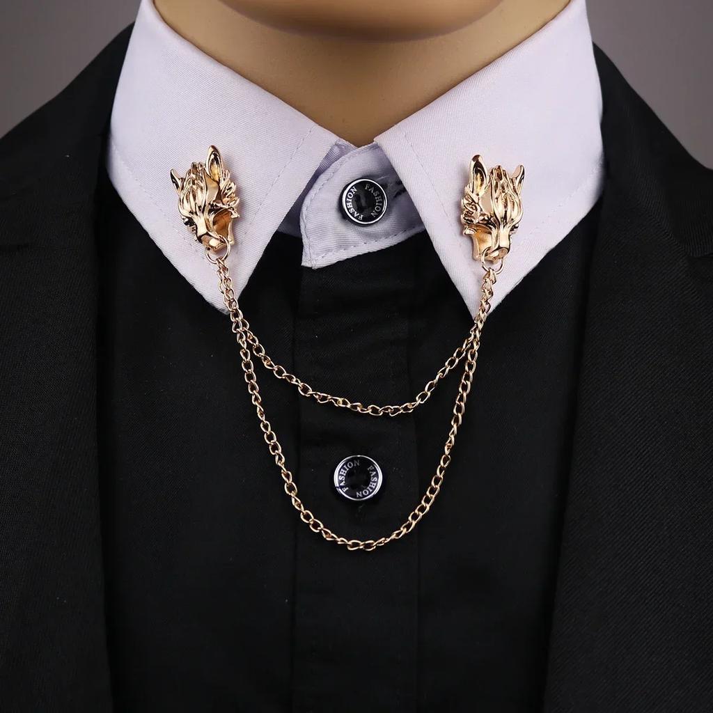 I-Remiel Vintage Driehoek Kroon Kraagspeld voor Mannen Vrouwen - Uitgesneden Broche Embleem Sieraden voor Shirt Pak Accessoires