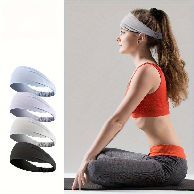 [Sweat-Wicking Headband] 1-Pack Non-Slip Sweat-Wicking Sports Headband | Breathable Moisture-Wicking Elastic Hair Band for Running, Yoga, Cycling