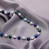 Lapis Lazuli and Zircon Choker Necklace - Hip Hop Style for Men and Women