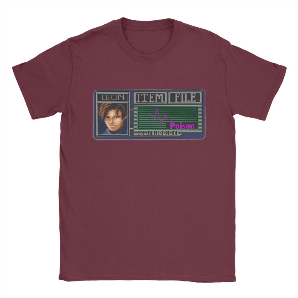 Unisexs TShirt Handsome Unisex Leon Kennedy Gamer Fans Art Pure Cotton Tees Short Sleeve T Shirts Round Collar Clothing New Arrival