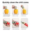 Nástroj na odstraňování semínek chilli, odstraňovač jádřinců ovoce a zeleniny, odstraňovač semínek paprik, kráječ, kuchyňská pomůcka na hrušky, manga