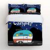 Camping Car Duvet Cover Travel Theme Bedding Set Cartoon Animal Camping Comforter Cover Full King For Teens Adult Camper Gifts