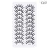 10 Pairs Natrual Long False Eyelashes Full Strip Fake Eyelash 3D Faux Mink Lash  Eye Lash Extension
