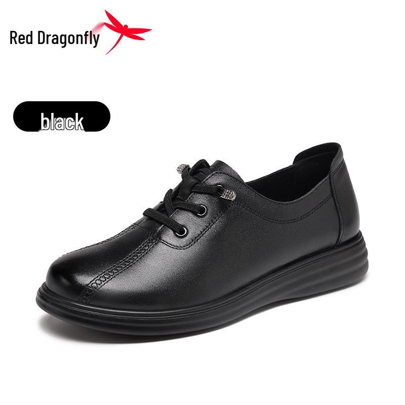 

Женские туфли из натуральной кожи Red Dragonfly на мягкой подошве в стиле кэжуал - Весенне-осенние модели для мам 35