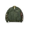 A BATHING APE X Alpha Industries Jackets Men's Camouflage Army Olive Baseball Collar Moderate Workwear 1G73-141-907