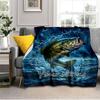 1PC Custom Name Largemouth Bass Adventure Blanket Versatile,all-season Throw Suitable for the Living Room,bedroom,camping,travel,and Gift