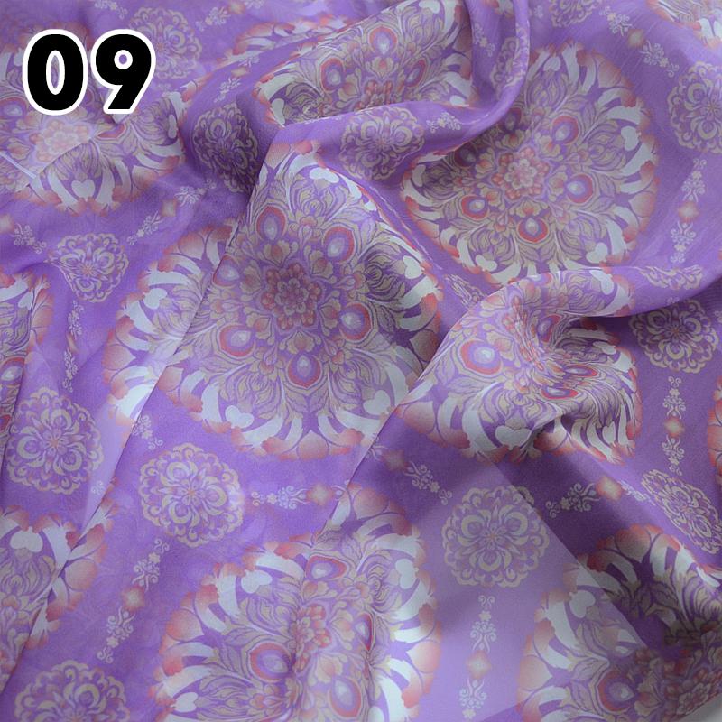50X145Cm Dunhuang Tuanhua Tulle Fabric By Meter for Hanfu Skirts Dress Wedding Chinese Diy Sewing Craft Gradient Chiffon Fabric