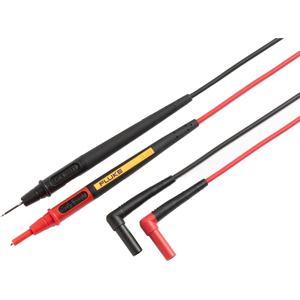 Fluke TwistGuard Test Leads Insulated Type Safety Compliant for Clamp Meters TL175