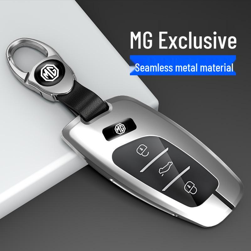 Key Case for 22 MG6 Models & 21 6Pro5 Models with Metal Shell & EZS Buckle - Fits MG Navigator, ZS, HS - Minimalist Style
