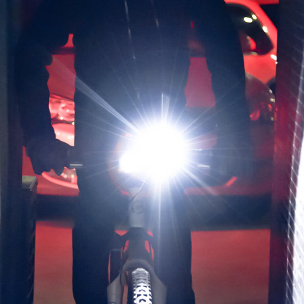 Bicycles Handlebar Flashlight Rechargeable Cycling Safety Headlight LED Front Light with 5 Light Modes for Night Ridings