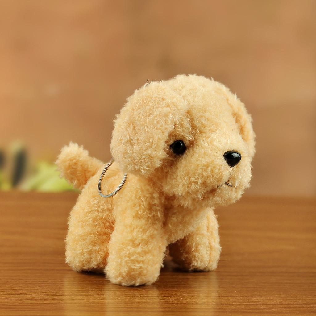 Teddy Dog Plush Toy Keychain With Pp Cotton Filling For Children And Gifting
