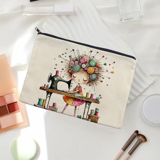 Storage Bag Compact Size Storage Item Canvas Black 1 Pc