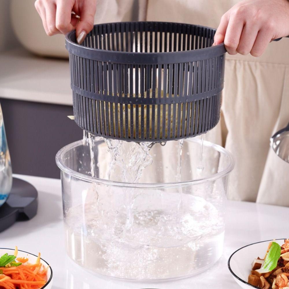 2 in 1 Multi-functional Vegetable Dehydrator Set Manual Salad Spinner Vegetable Shredder Home